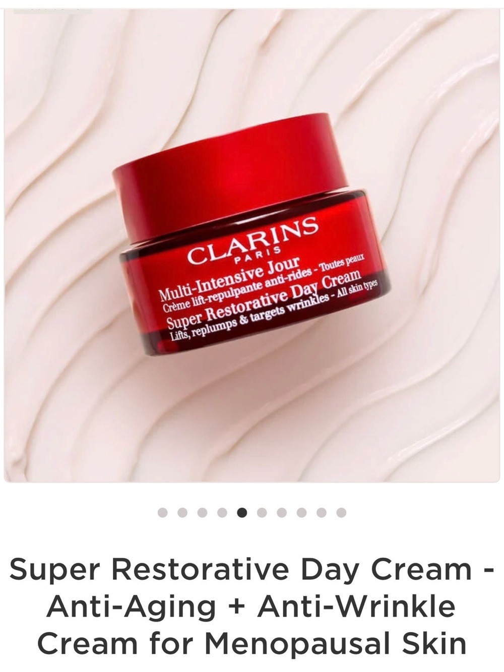 Clarins Red Super Restorative Day Cream   New- unopened box